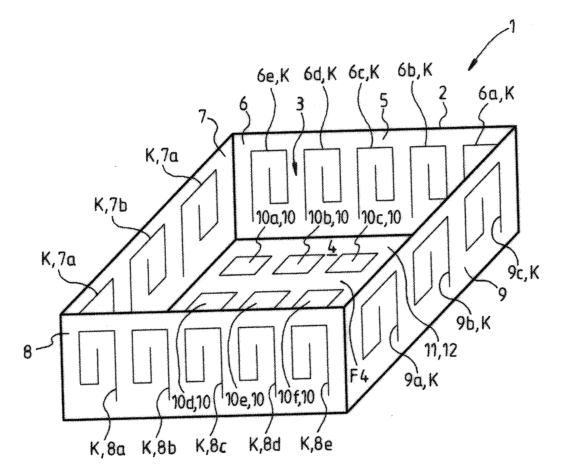 Integration device and method of manufacturing a shell for a cradle