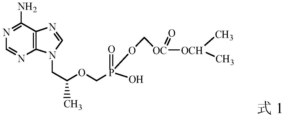 Preparation method for tenofovir monoester fumarate