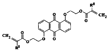 Dyestuff with polymerizable group and preparation of microspheres containing dyestuff