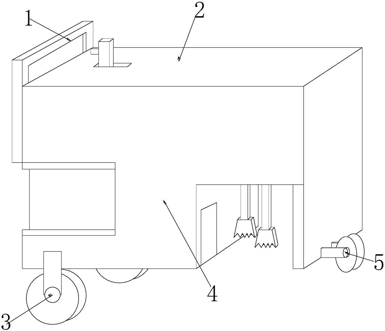 Waste floor processing device for decoration