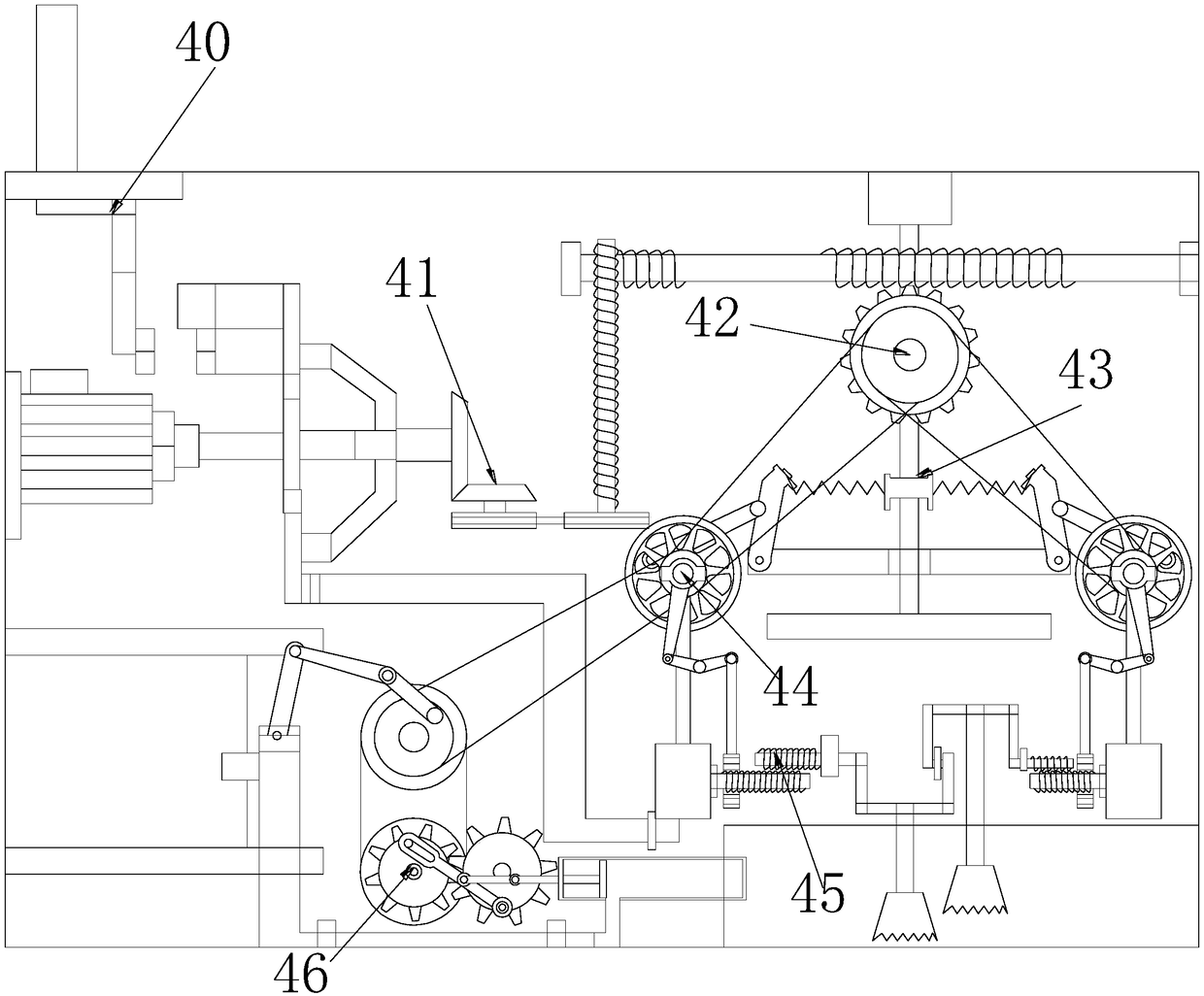 Waste floor processing device for decoration