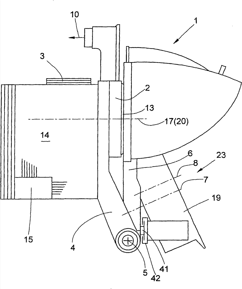 Open end rotor spinning device