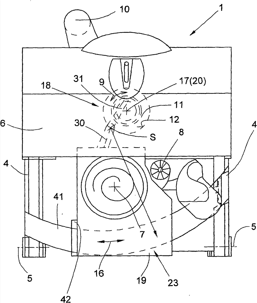 Open end rotor spinning device
