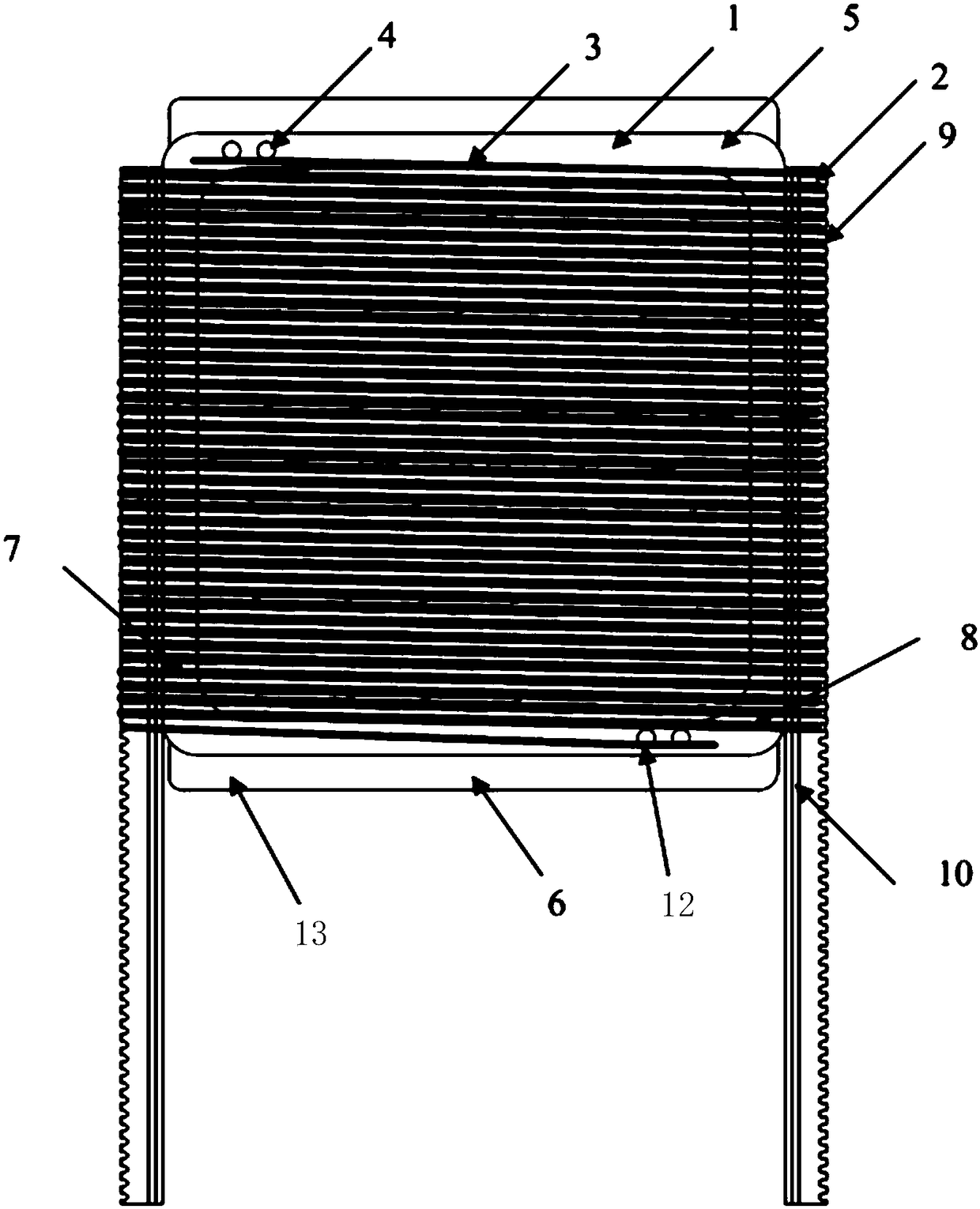 Positioning piece of polarized grid mesh for winding metal wire, winding method and polarized grid mesh