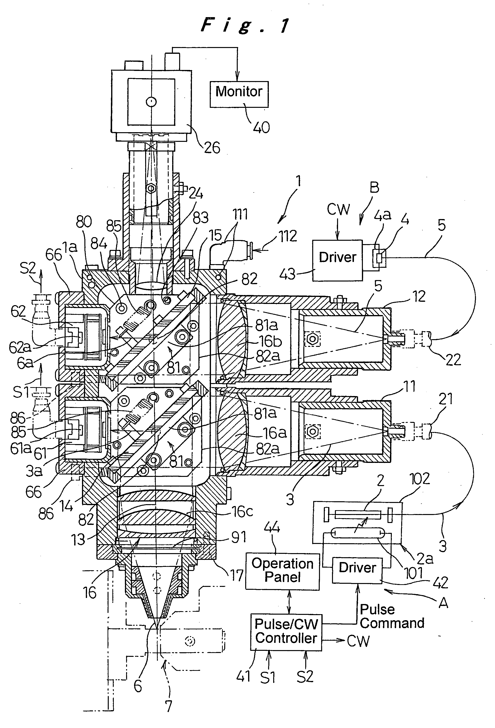 Hybrid laser processing method and hybrid laser torch used in the method