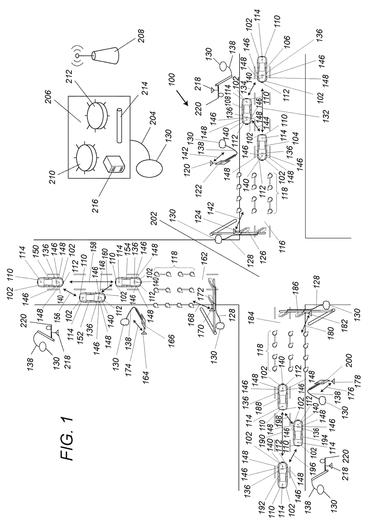 Vehicle-to-vehicle and traffic signal-to-vehicle traffic control system