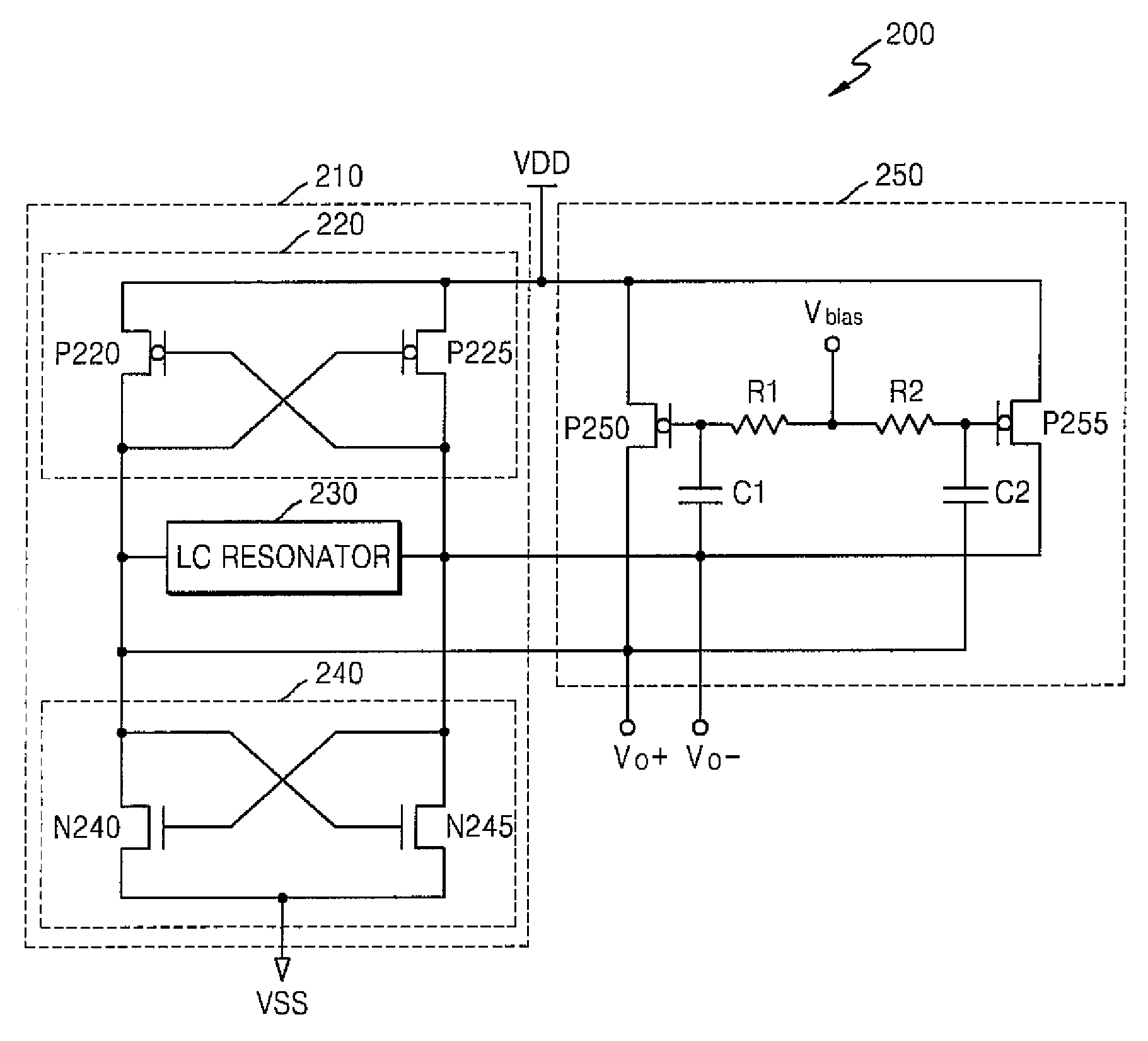 Voltage controlled oscillator for controlling phase noise and method using the same