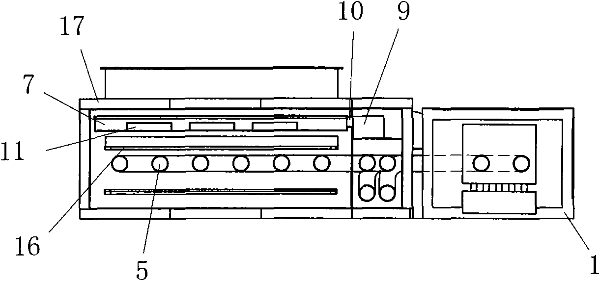 Thermal forming device for producing non-woven cotton