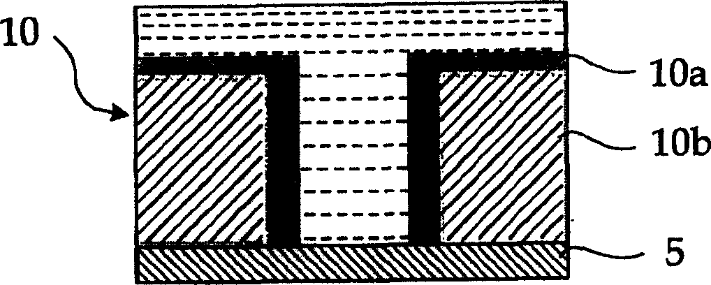 Producing technology for non-rusting agent pattern and thickening material thereof and semiconductor device producing technology