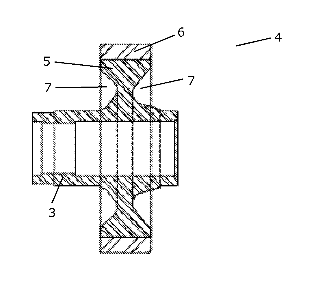 Composite gear part for a gear arrangement and a method of forming a composite gear part