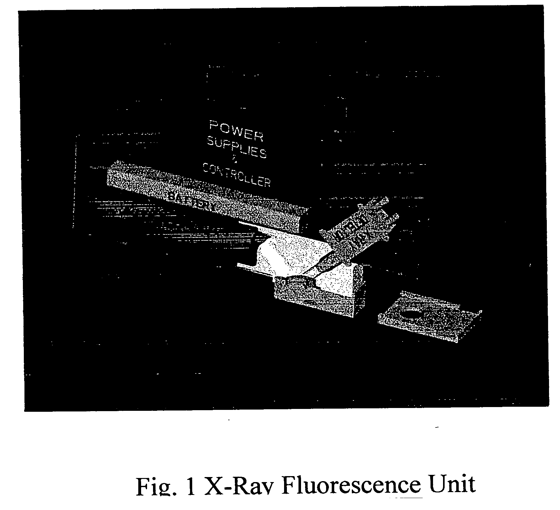 Portable x-ray fluorescence using machine source