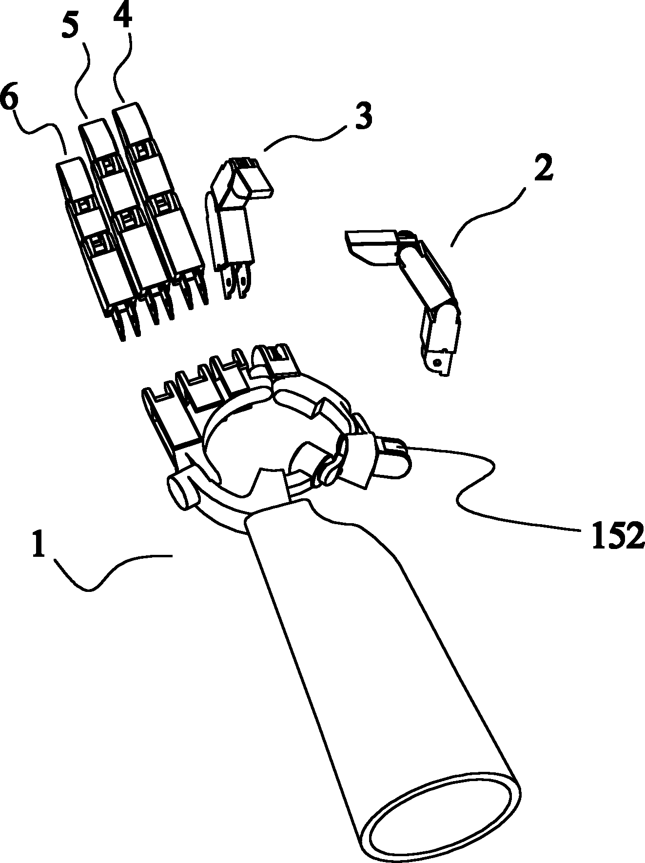 Humanoid dexterous hand with variable-shape palm