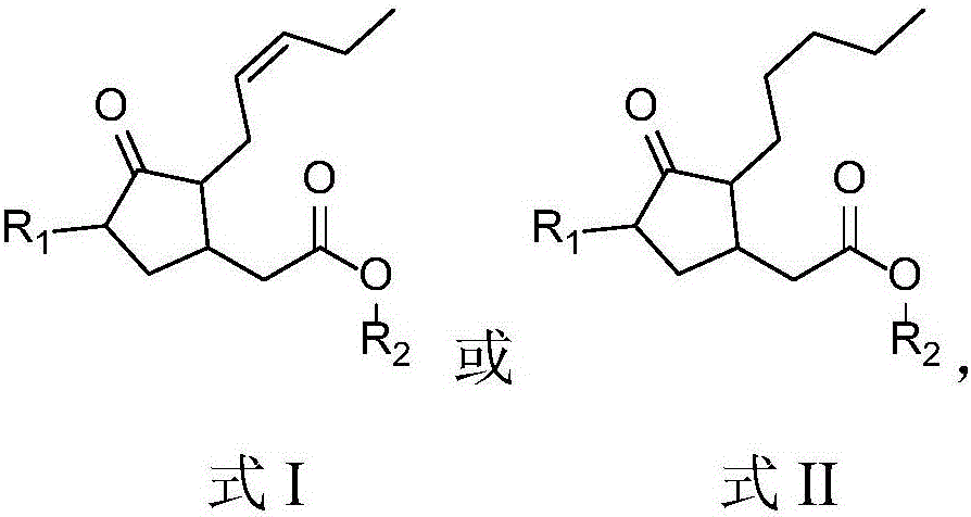 (Trans) beta-farnesene analogue containing jasmonic acid base group, as well as preparation and application of (trans)-beta-farnesene analogue