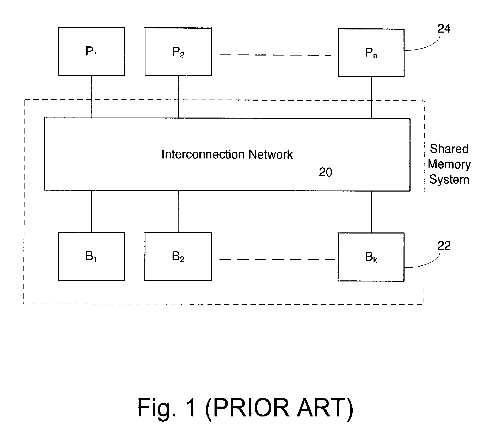 Shared memory system for a tightly-coupled multiprocessor