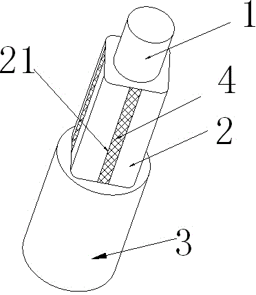 Shockproof connecting screw for natural science archaeological fixing device