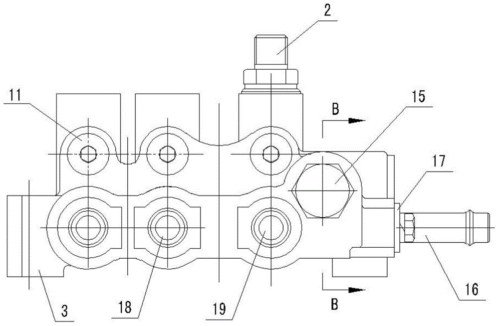 Slicing-type manual multi-way reversal valve