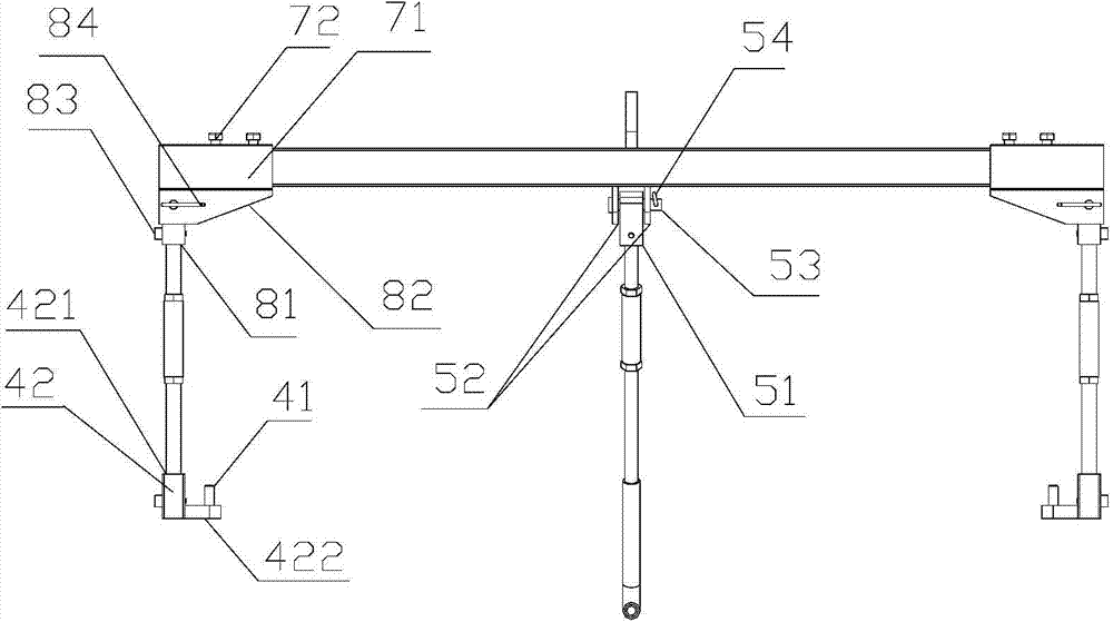 Lifting appliance of automobile auxiliary frame