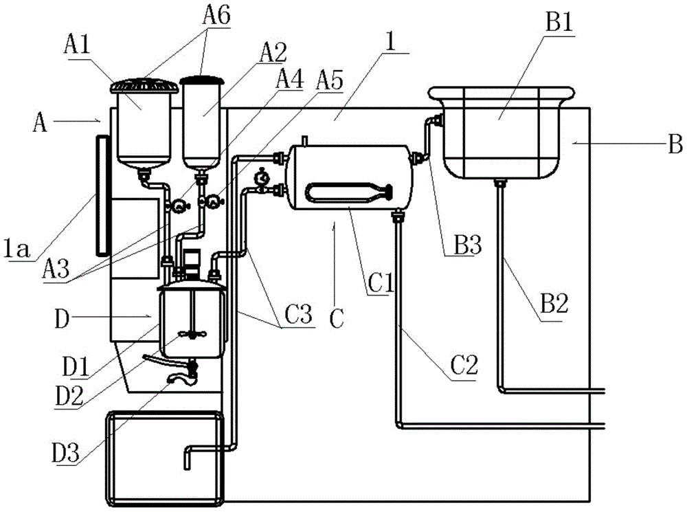 Automatic milk powder preparing device and application thereof