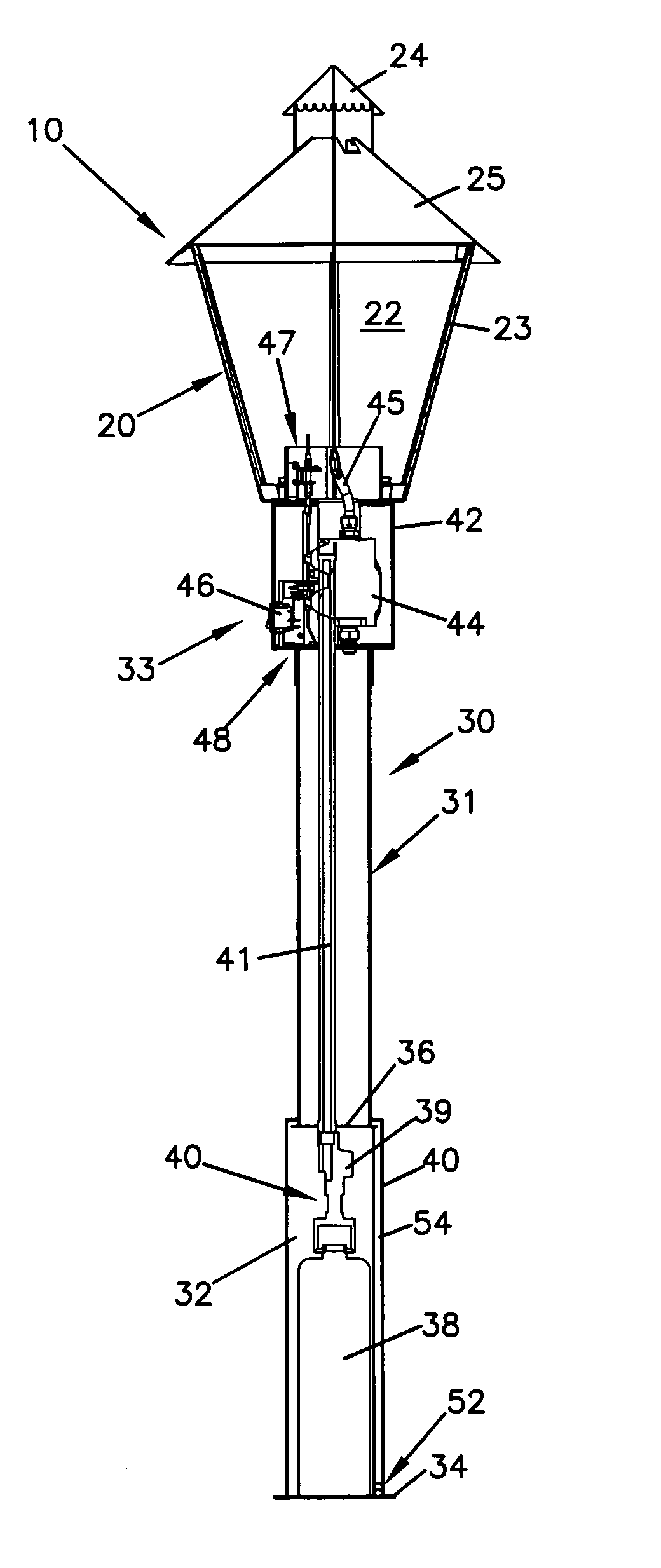 Gas light systems and methods of operation