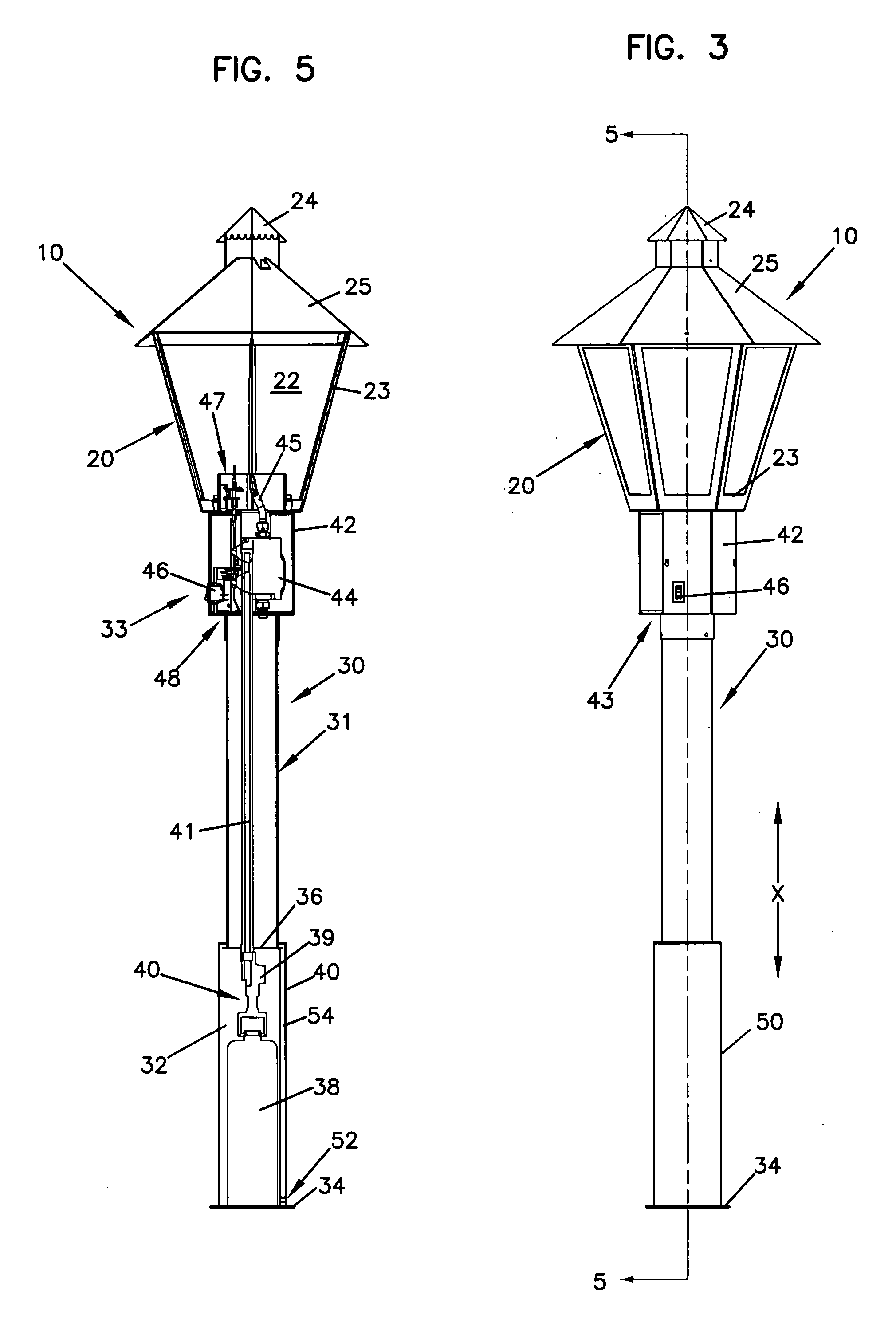 Gas light systems and methods of operation