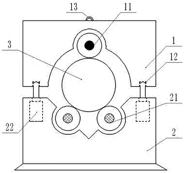 Auxiliary device for machining anchor winch drum