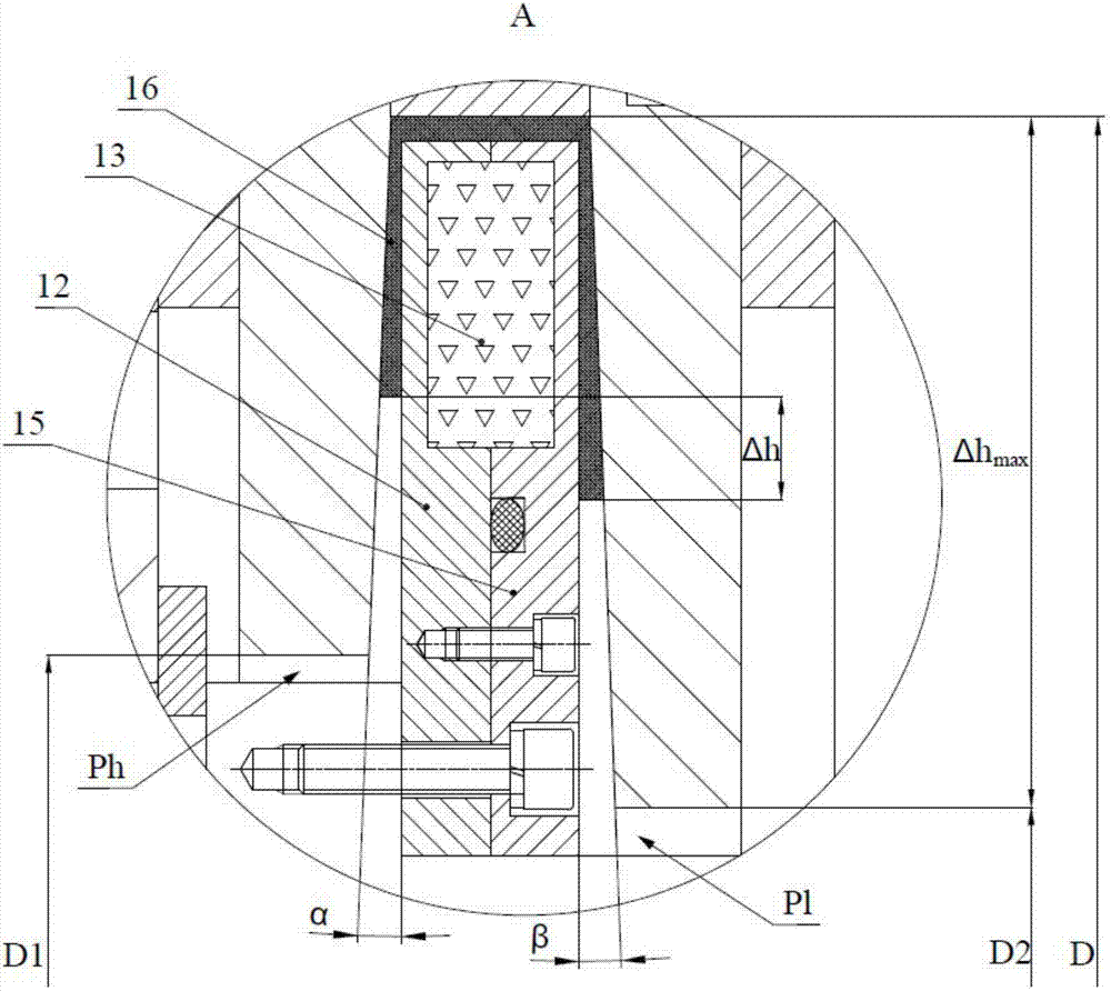 A high linear velocity rotating magnetic liquid sealing device with radial small size