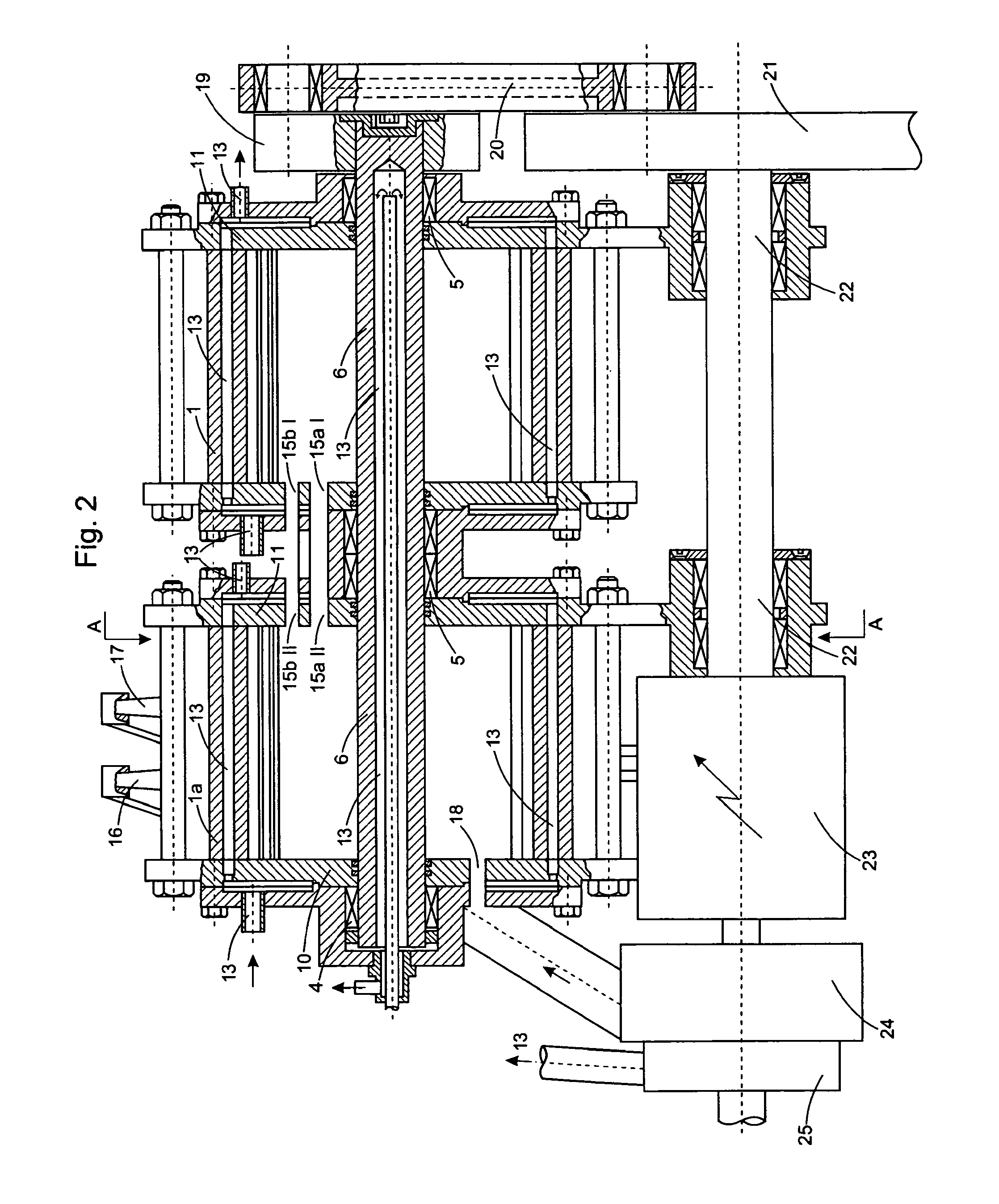 Multi-cylinder reciprocating rotary engine