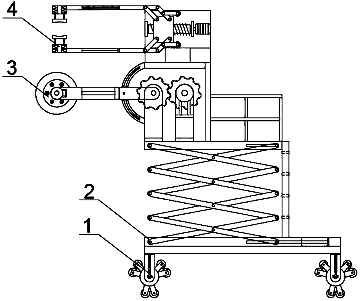 Multifunctional lifting cutting device for fire fighting