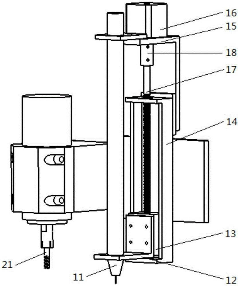 Electric arc adding and milling device