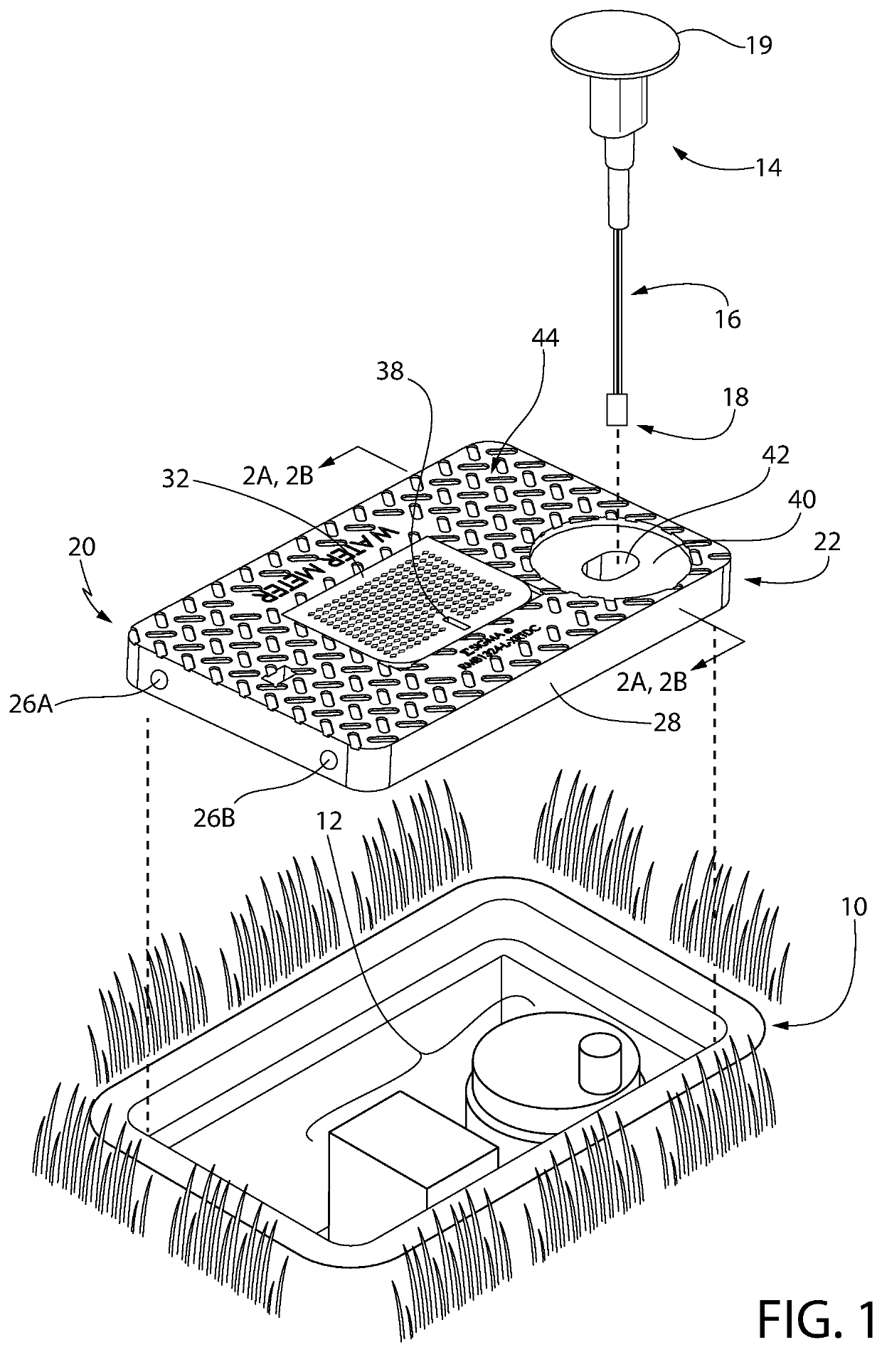 Rotomolded reinforced concrete meter box lid and method of making same