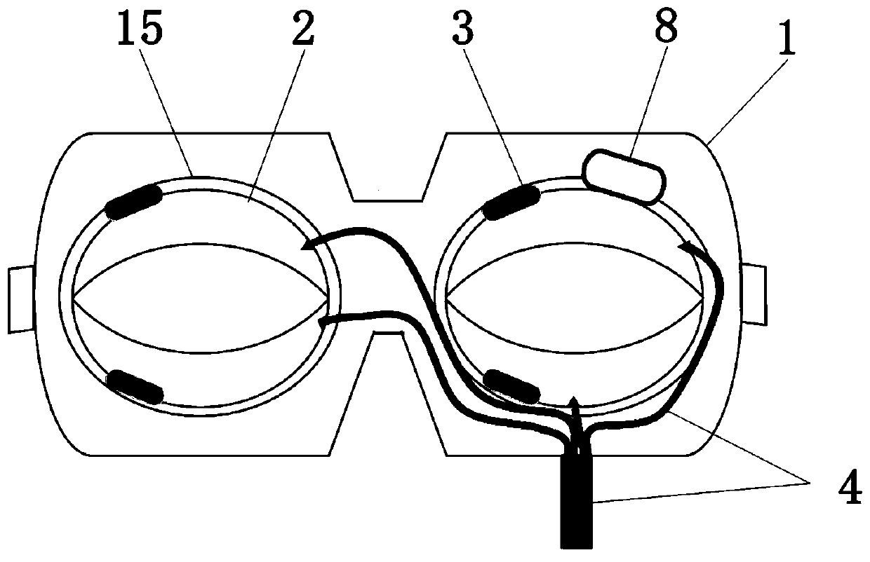 Liquid-filled eyepatch capable of relieving asthenopia