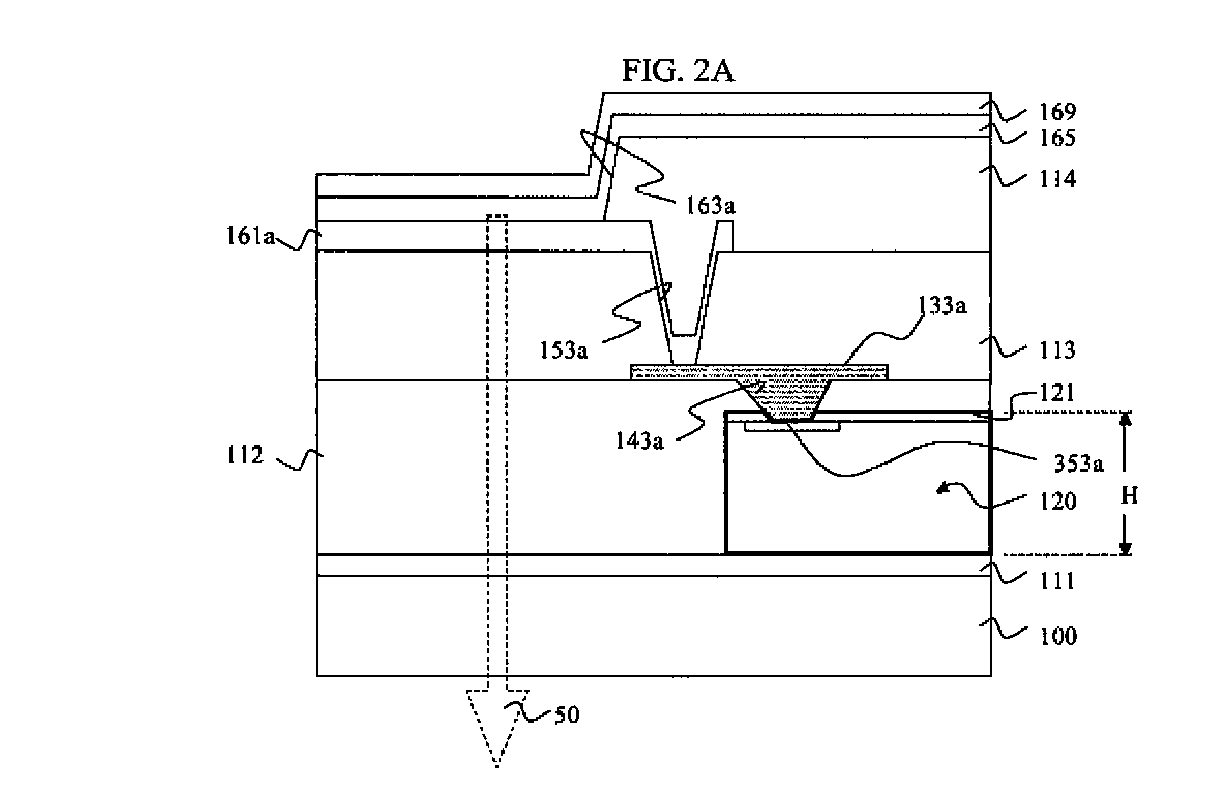 OLED device with embedded chip driving