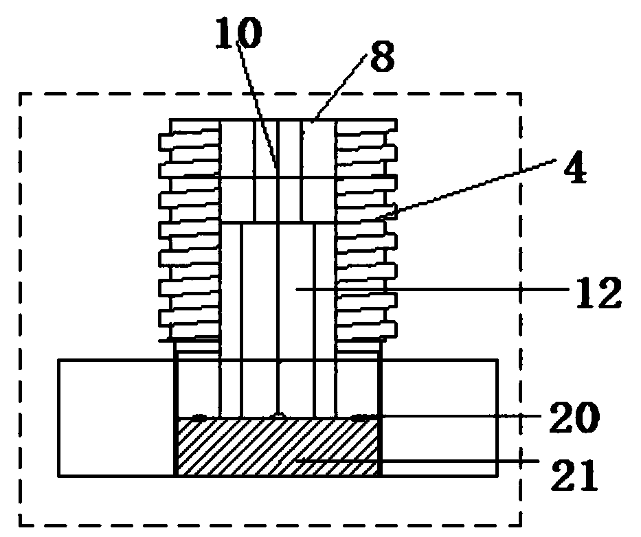 An integrated test platform and method for test piece stamping forming and mechanical parameter testing