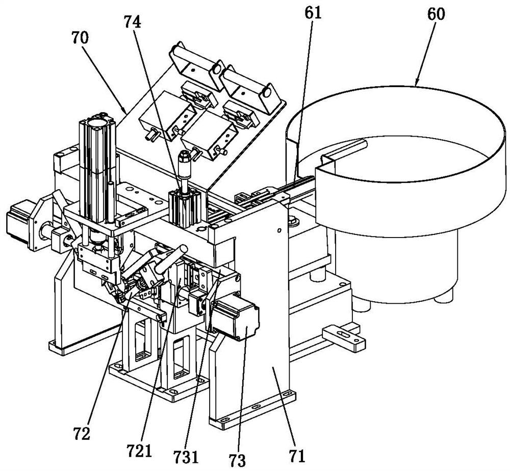 Full-automatic double-end processing equipment for data line