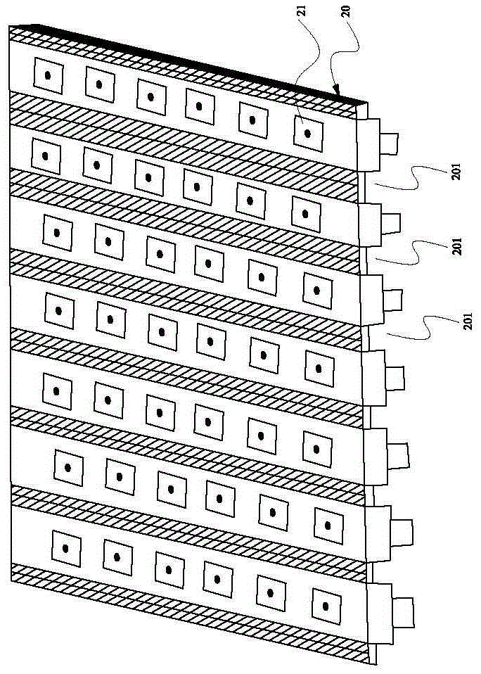 A planting bed combination structure for high-density indoor planting
