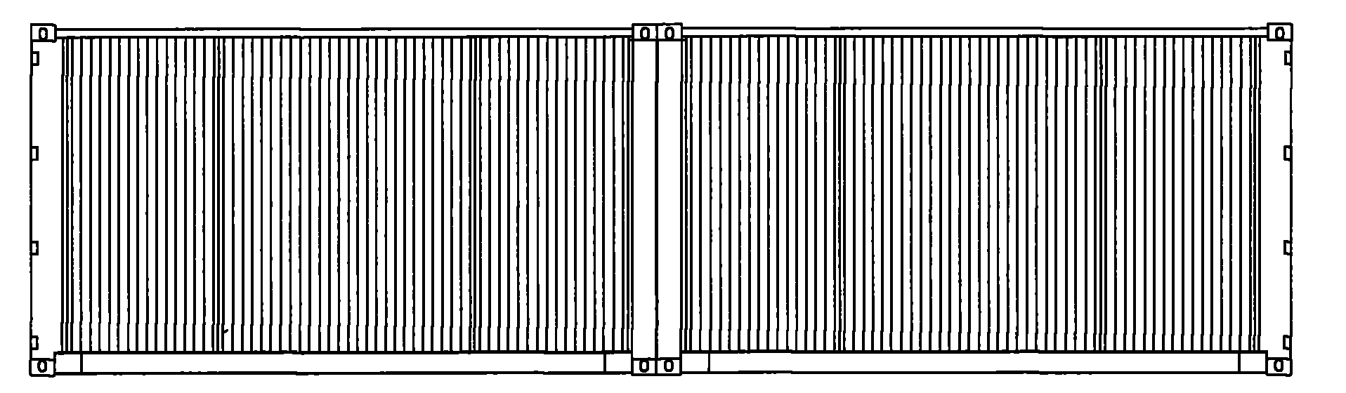 Connecting piece for containers