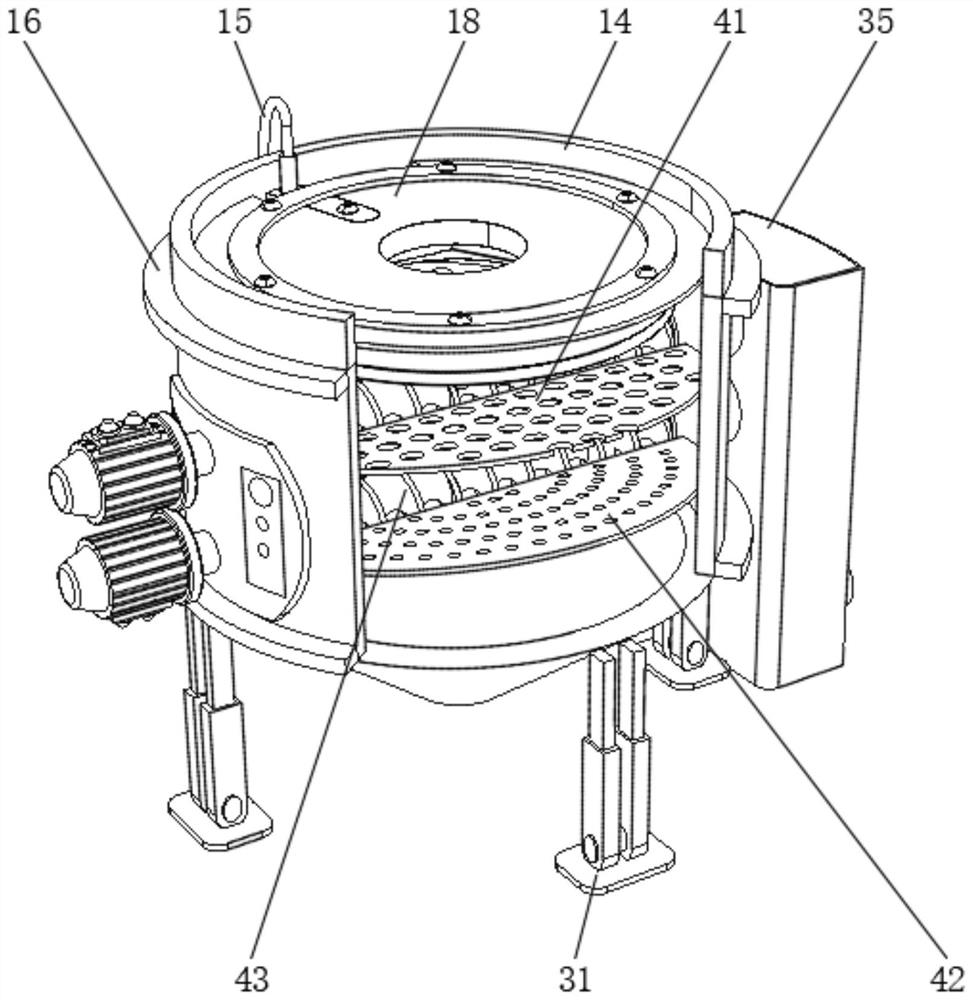 Rural sewage separation system with controllable filtering speed