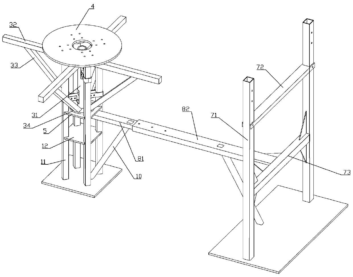 Crane slewing bearing assembly tool