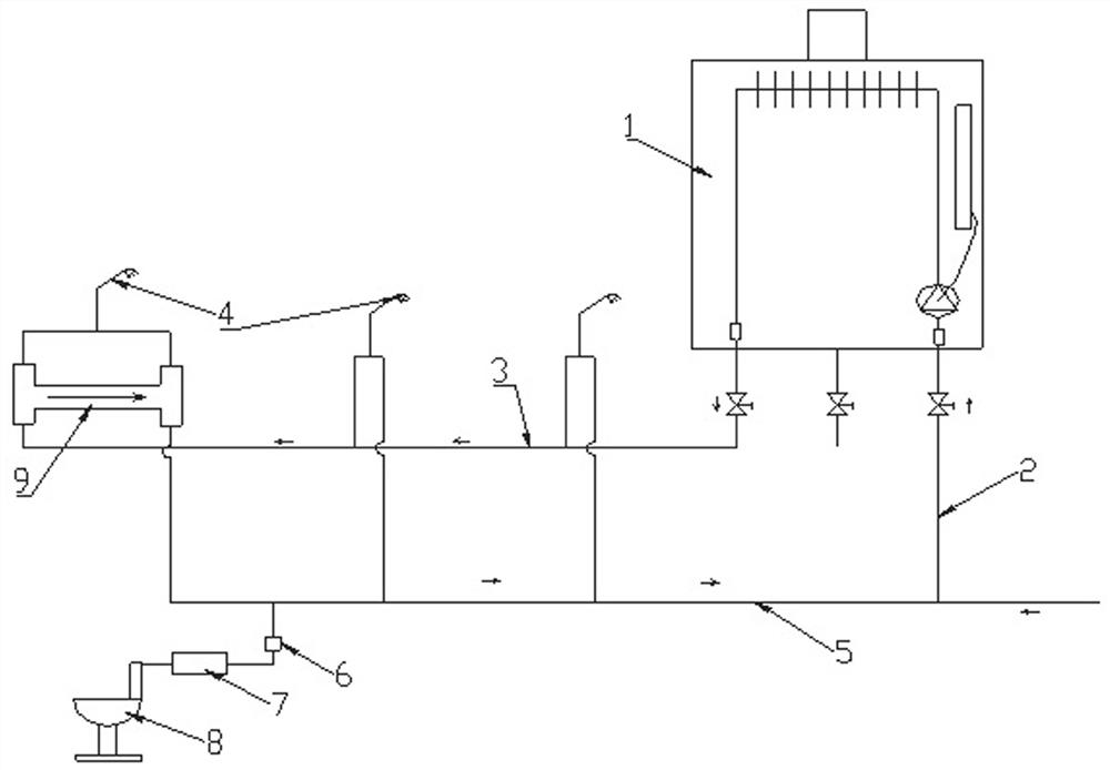 Zero cold water system and method for avoiding false start of water heater