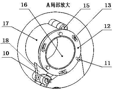 A dismantling device for an oil roll