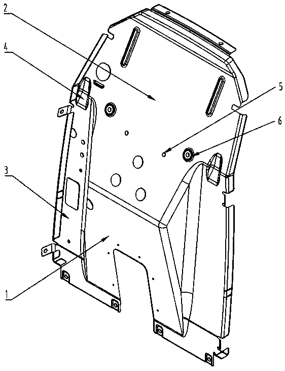 Heat insulation board of automobile seat