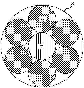 A kind of optical hybrid cable