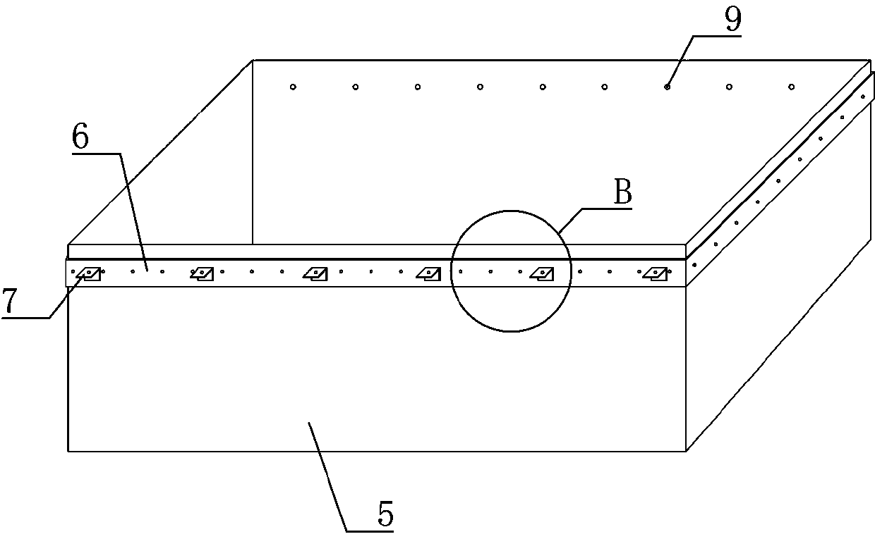 Inserting connection type connecting method for metal air pipe in civil air duct