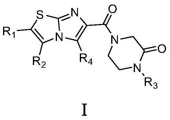 Imidazole [2, 1-b] thiazole derivative as well as preparation method and application thereof