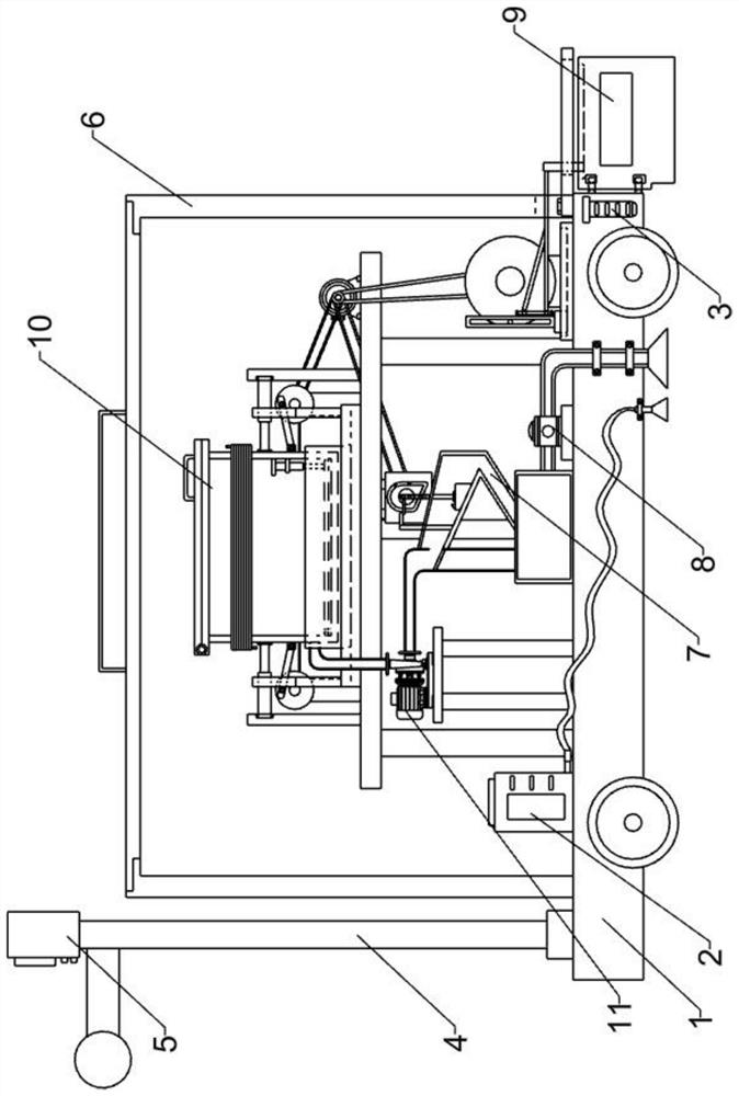 Thermoplastic resin product laying device