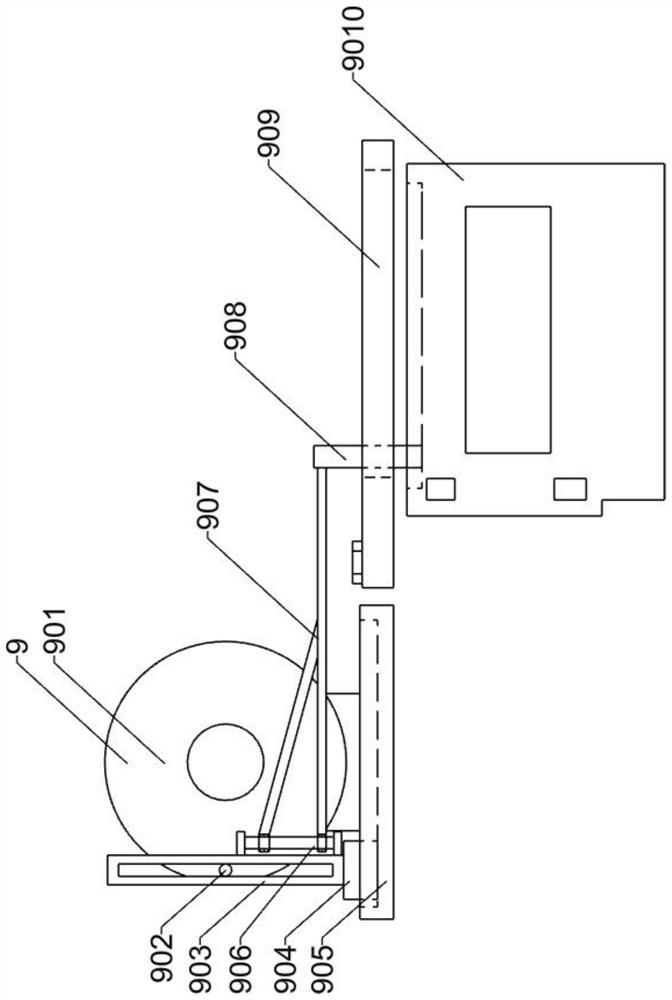 Thermoplastic resin product laying device