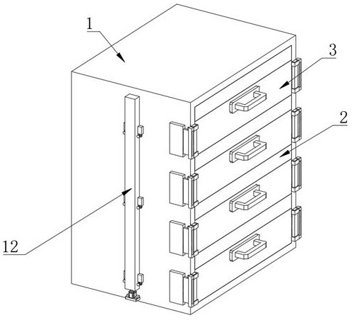 Draw-out type low-voltage power distribution cabinet based on spontaneous combustion prevention protection