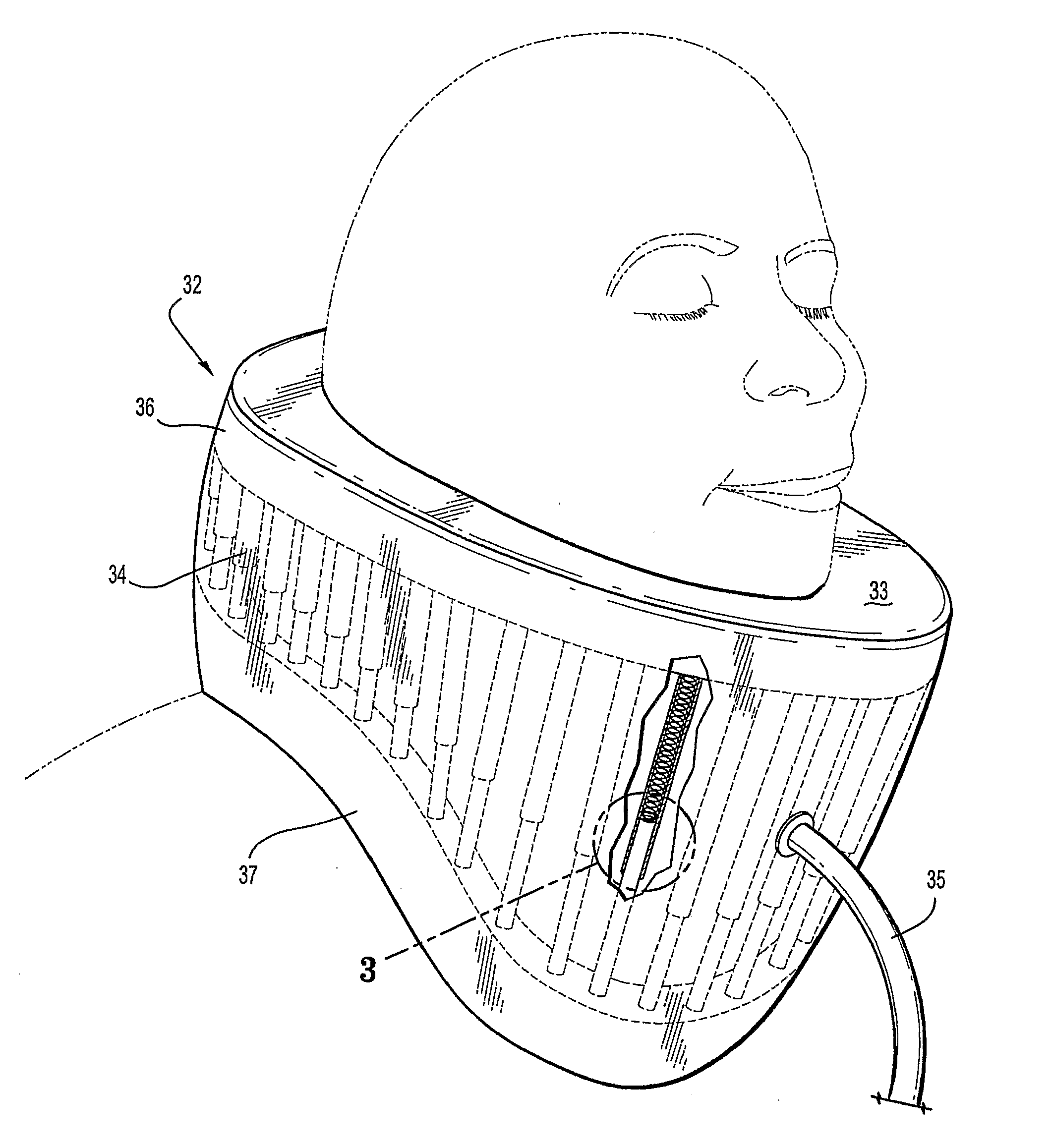 Therapeutic Cushioning and Devices for Assisting Respiration of and administering fluid to a patient