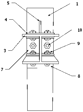 Connection structure and installation method of box-shaped steel column and unequal-height I-shaped steel beam