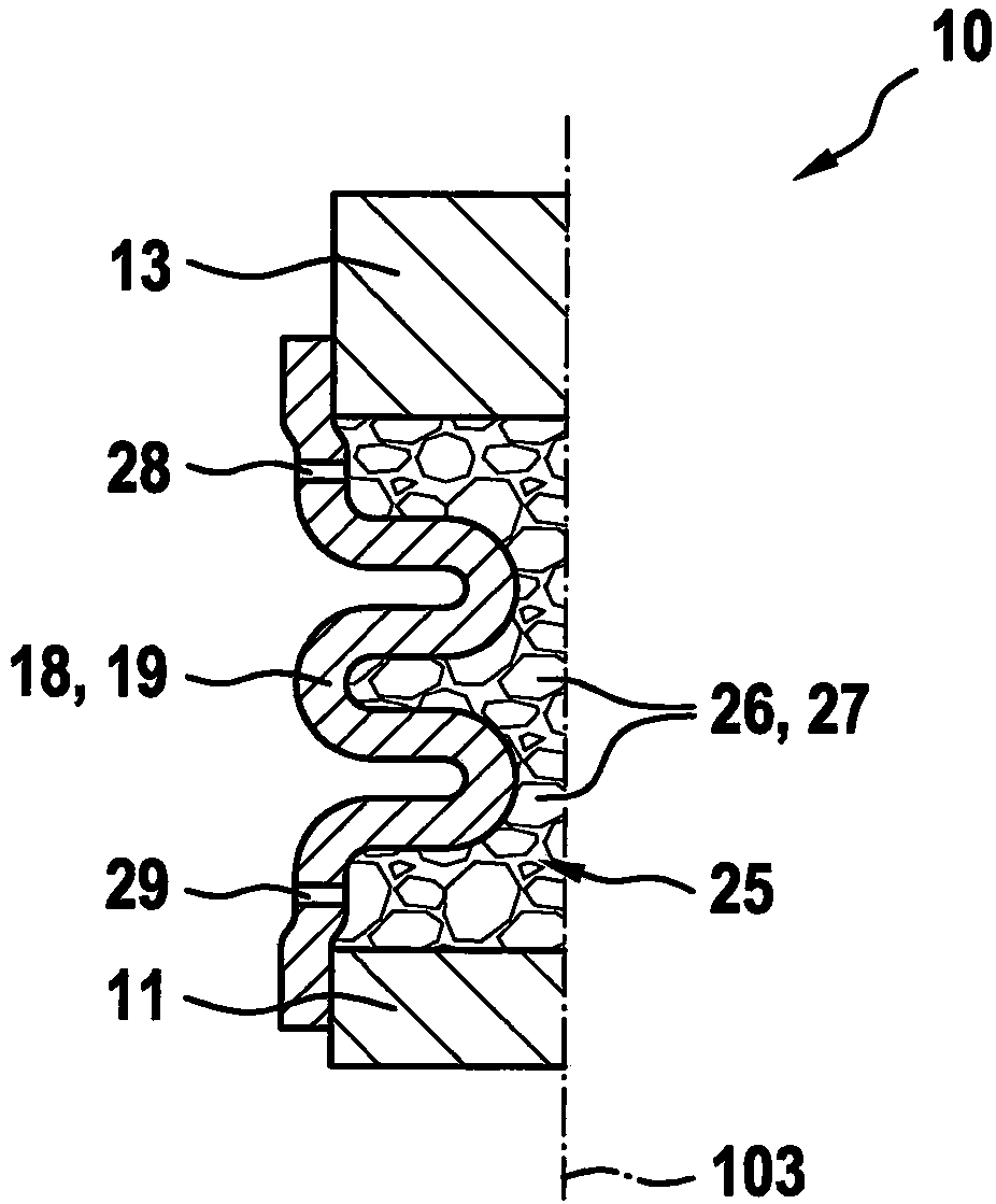 Damping device and gas injector with a damping device